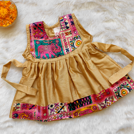 Festive Frock, Pure Cotton, Pattern, Designs, Colors, Traditional Wear, Girls Clothing, Newborn Clothing, Festive Clothing, Traditional Clothing, Wedding Clothing, Comfortable Clothing, 0-6 months kid clothes, 6-12 months kid clothes, Soft Clothing, Kid-Friendly Clothing, Cut Sleeves, Puffy Sleeves, Occasional Clothing, Made in India