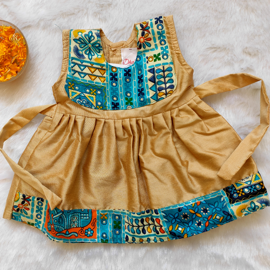 Festive Frock, Pure Cotton, Pattern, Designs, Colors, Traditional Wear, Girls Clothing, Newborn Clothing, Festive Clothing, Traditional Clothing, Wedding Clothing, Comfortable Clothing, 0-6 months kid clothes, 6-12 months kid clothes, Soft Clothing, Kid-Friendly Clothing, Cut Sleeves, Puffy Sleeves, Occasional Clothing, Made in India
