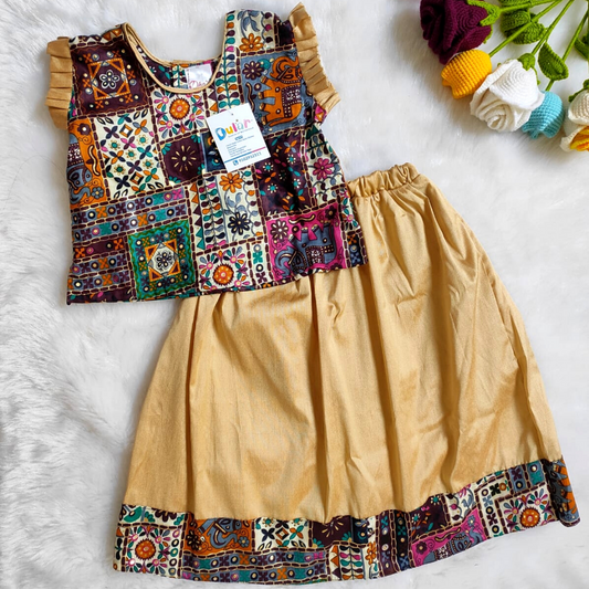 Parkar Polka, Lehenga Choli, Skirt Top, Long Skirt, Toddler Clothing, Girls Clothing, Traditional wear, Ethnic wear, Festive wear, Wedding wear, Half Sleeves, Colors, Designs, Patterns, Comfortable Clothing, Pure Cotton, Patchwork, 1-2 year kid clothes, 2-3 year kid clothes, 3-4 year kid clothes, 4-5 year kid clothes, Made in India