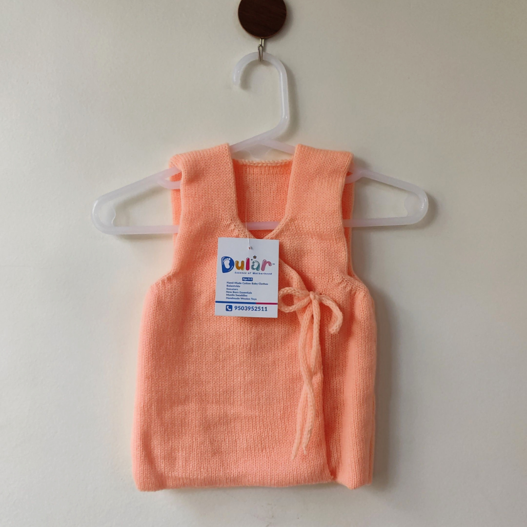 Barabandi Woolen Jacket - Light Orange