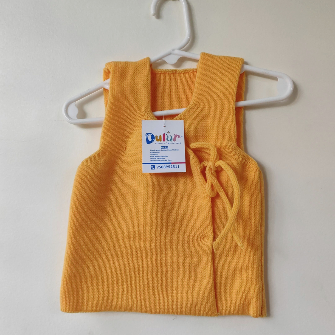 Barabandi Woolen Jacket - Mango Yellow