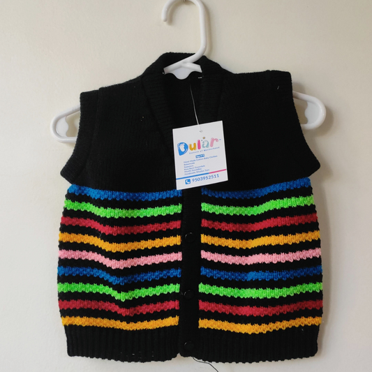 Half Sweater - Multicolor Black