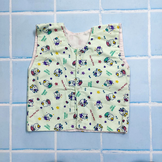 Bandi, Peti, newborn Essential, Newborn Clothing, Newborn Collection, Boys Clothing, Girls Clothing, Unisex Clothing, Pure Cotton, Colors, Designs, Patterns, Prints, Comfortable Clothing, Soft Clothing, Warm Clothing, Everyday Essentials, Daily wear, Cut Sleeves, Front Button, 0-6 months kid clothes, 0-3 months kid clothes, 3-6 months kid clothes,  Made in India